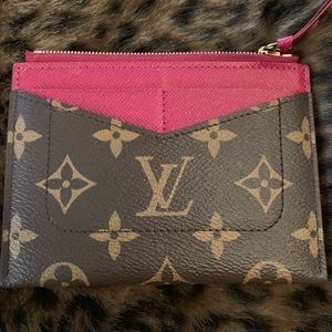 Louis Vuitton Zipped Card Holder wallet- Fuchsia